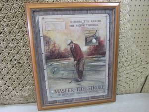 lot 35 image: (F-3) Framed Golfing Wall Decor 19 ...