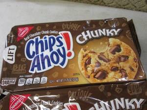 lot 66 image: (C-3) 3 Packs of Chips Ahoy Chunky ...
