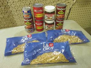 lot 70 image: (C-3) Assorted Can Goods and Chow M...