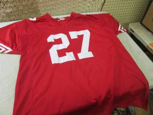 lot 113 image: (E-1) Colbert #27 Jersey Size X-Lar...