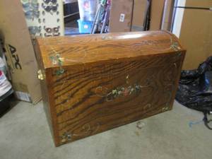 lot 132 image: (A-4) Wood Cedar Lined Trunk with K...
