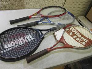 lot 149 image: (RMDR) 4 Tennis Rackets 2 Prince 2 ...