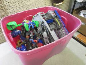 lot 159 image: (A-4T) Tote Full of Assorted Toys...