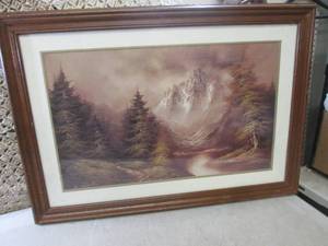 lot 187 image: (RMC) Vintage Framed B Chipton Prin...