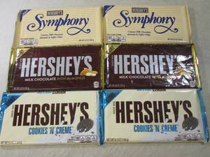 lot 234 image: (B-1) 6 Assorted Giant Hersheys Can...