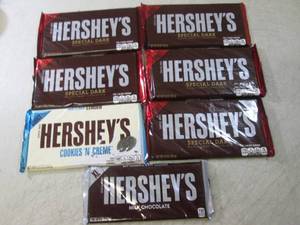 lot 236 image: (B-1) Assorted Giant Hersheys Candy...