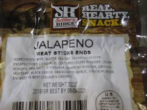 lot 292 image: (B-3) 2 Packs of Jalapeno Meat Stic...