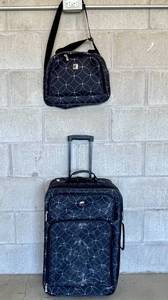 lot 38 image: Wheeled Suitcase and Travel Carry-On Bag