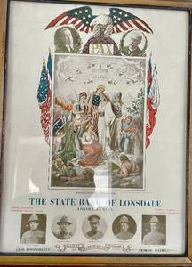 lot 53 image: State Bank of Lonsdale Vintage Advertising