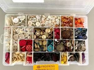 lot 57 image: Large Lot of Various Sewing Buttons 