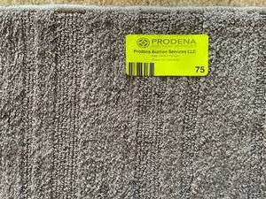 lot 75 image: Lot of 3 Grey Kitchen Rugs w Rubber Backing
