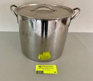 lot 97 image: Large Stock Cooking Pot with Lid