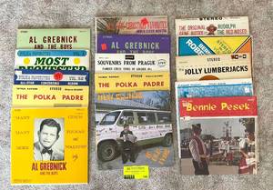 lot 100 image: Lot of 15 Polka and Christmas Vinyl LP Records