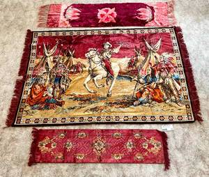 lot 124 image: Lot of 3 Wall Tapestries