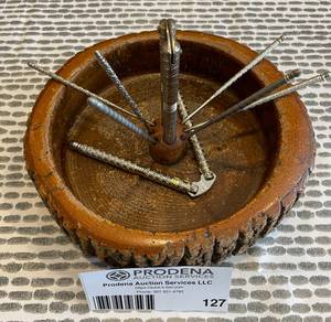 lot 127 image: Walnut Nut Cracker Set