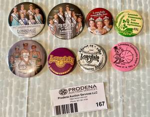 lot 167 image: Variety of Vintage Lonsdale MN Collectible Pins