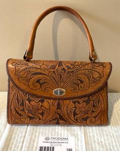lot 188 image: Mexico Brown Leather Handbag