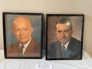 lot 190 image: President Eisenhower &nbspand Nixon Photographs. 11x13