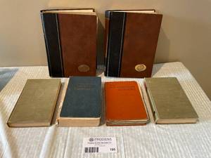 lot 195 image: Lot of Vintage Dictionaries and Encyclopedias