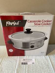 lot 206 image: Parini 2.5 Quart Casserole Slow Cooker