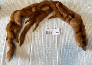 lot 230 image: 3 Pelt Mink Stole Scarf