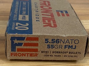 lot 61 image: (20) Rounds Of Hornady Frontier .22...
