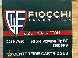 lot 73 image: (50) Rounds Of Fiocchi .223-Remingt...