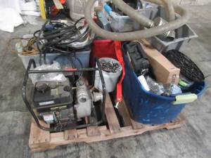 lot 117 image: WHOLESALE MIXED PALLET OF MISCELLANEOUS WATER PUMP, HOSES, SOCKETS AND MORE