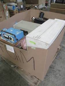 lot 216 image: WHOLESALE MIXED PALLET OF MISCELLANEOUS ELECTRONICS, OFFICE MACHINES AND MORE
