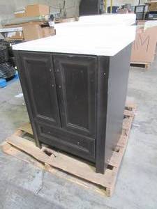 lot 217 image: WHOLESALE MIXED PALLET OF MISCELLANEOUS 24 VANITY CABINETS