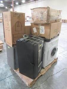 lot 221 image: WHOLESALE MIXED PALLET OF MISCELLANEOUS SMOKER, BUILDING MATERIALS AND MORE