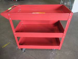 lot 303 image: Tolsen Three Tray Tool Cart (80221).
