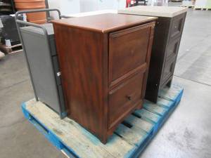 lot 321 image: WHOLESALE MIXED PALLET OF MISCELLANEOUS CABINETSNIGHTSTANDS