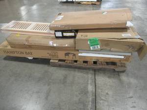 lot 416 image: WHOLESALE MIXED PALLET OF MISCELLANEOUS PERGOLA TOP AND BUILDING MATERIALS