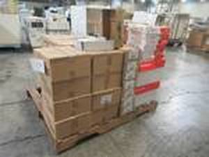 lot 330 image: WHOLESALE MIXED PALLET OF OFFICE SUPPLIES, BINDERS AND COPY PAPER