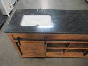lot 23 image: Y Decor 72 in. W Barn Door Vanity BV2172F
