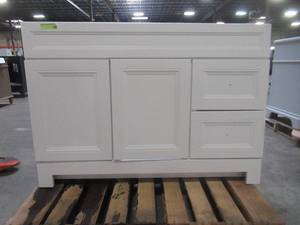 lot 35 image: Home Decorators Collection Sedgewood 48-12 in. W Bath Vanity in White PPLNKWHT48D