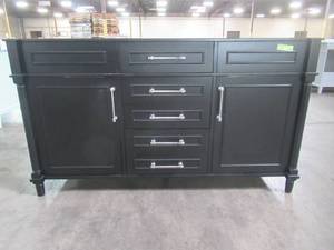 lot 47 image: Home Decorators Collection Aberdeen 60 in. W x 22 in. D Vanity in Black Aberdeen 60B