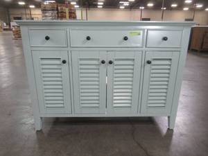 lot 48 image: Home Decorators Collection Fallworth 48 in. W x 21-12 in. D Bathroom Vanity Cabinet Only in Light Green 19115-V48-LG