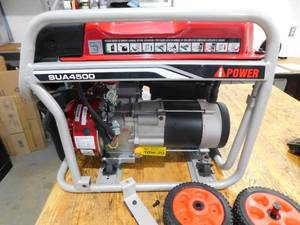 lot 7 image: A-iPower 5000-Watt Gasoline Powered Manual Start Portable Generator - SUA5000