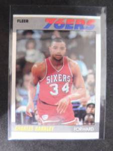 lot 5 image: 1987 Fleer Basketball Charles Barkley #9