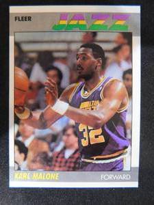 lot 6 image: 1987 Fleer Basketball Karl Malone #68