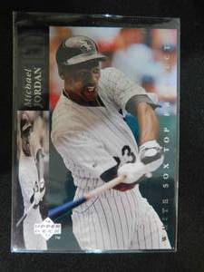 lot 11 image: 1994 Upper Deck Minor League Michael Jordan Baseball Rookie #MJ23