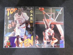 lot 12 image: (2) 1995 Kevin Garnett Rookies - Classic And Signature Rookies