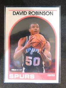 lot 20 image: 1989 Hoops David Robinson Rookie Card #310