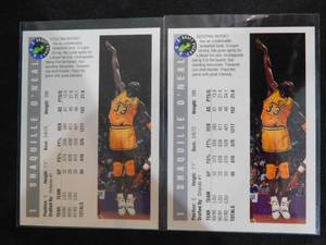 lot 23 image: (2) 1992 Classic Draft Picks Shaquille ONeal Rookies #1