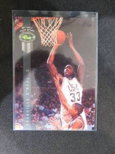 lot 24 image: 1992 Classic 4 Sport Shaquille ONeal Rookie Card #1