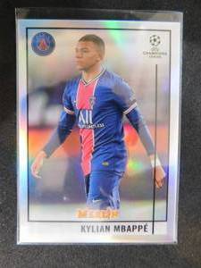 lot 31 image: 2021 Topps Chrome Refractor Kylian Mbappe #100