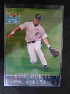 lot 38 image: 2004 Upper Deck First Pitch Miguel Cabrera Rookie #5