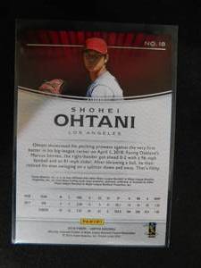 lot 45 image: 2018 Panini Limited Shohei Ohtani Rookie #18
